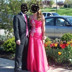 ✨Coral Sequin Prom Dress✨